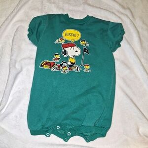 Rare! Vintage snoopy sweater romper